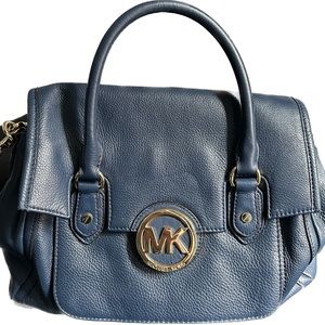 Blue Michael Kors Too Handle / Crossbody Bag